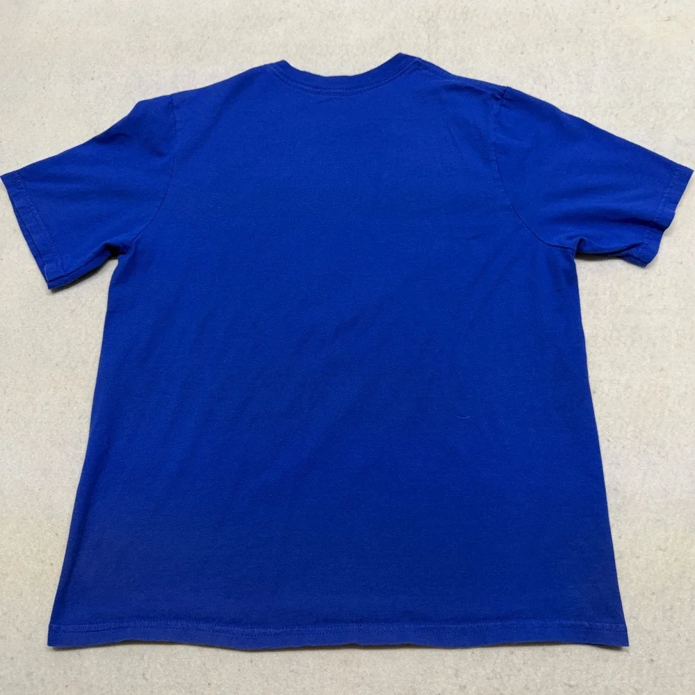 NHL New York‎ Rangers Hockey T-Shirt Blue Graphic Y2K Streetwear Youth XL 18